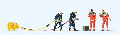 Preiser 10625 firemen - h0,